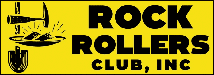 Yellow sign reading "Rock Rollers Club, Inc.